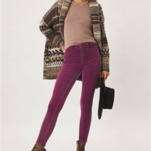 Anthropologie Pilcro Corduroy Stretch Skinny Jeans